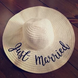Just Married sun hat